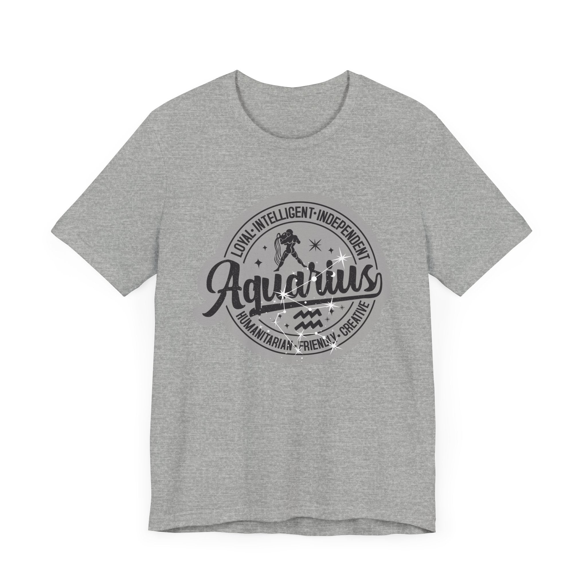 Aquarius Zodiac Unisex Casual Classic Jersey Short Sleeve Tee
